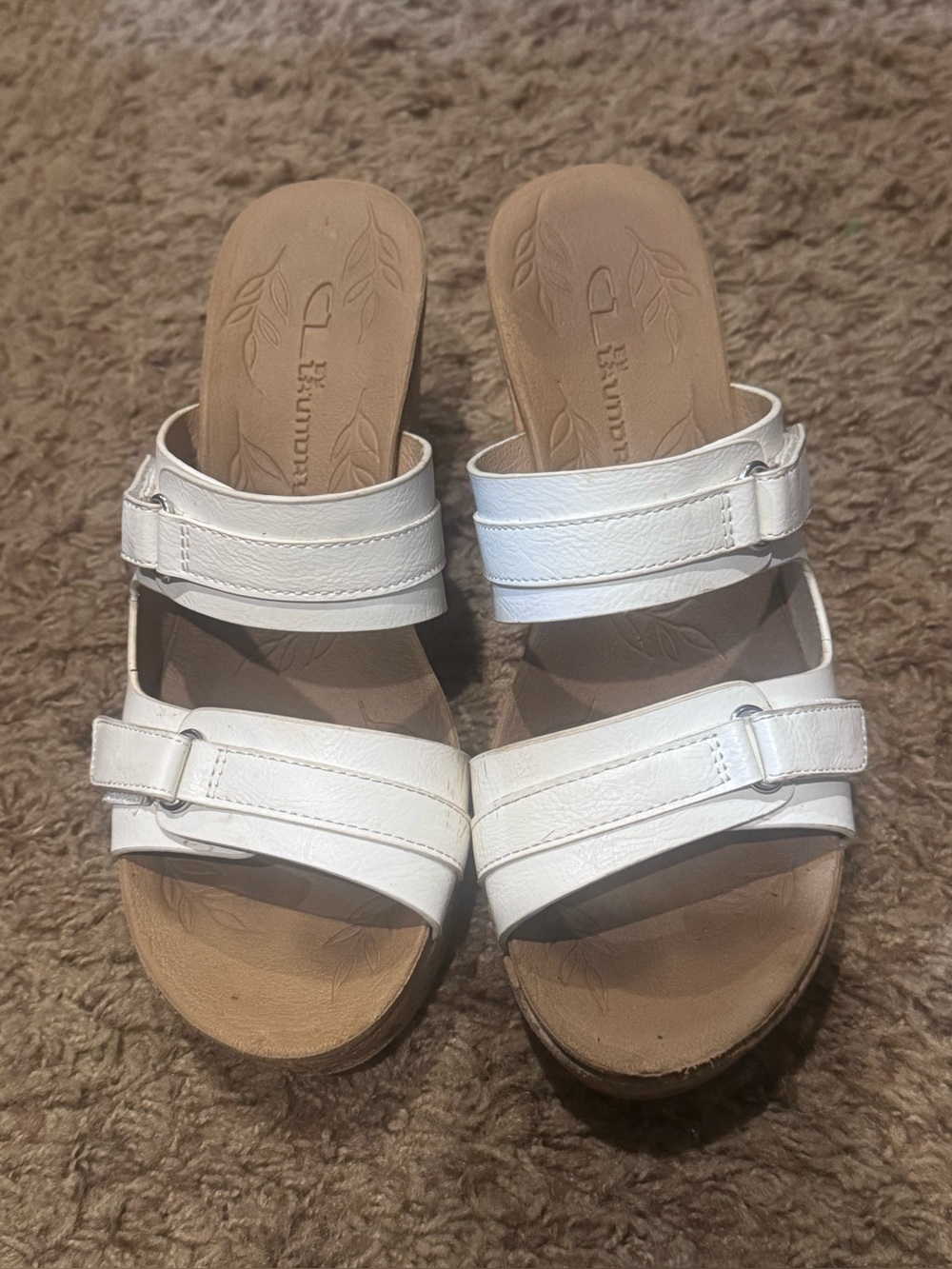 Chinese Laundry White Strap Sandals